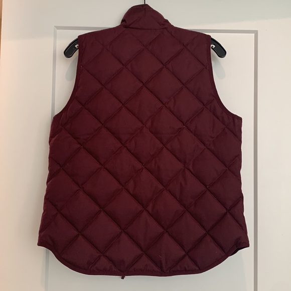J Crew Maroon Puff Vest - Picture 3 of 3